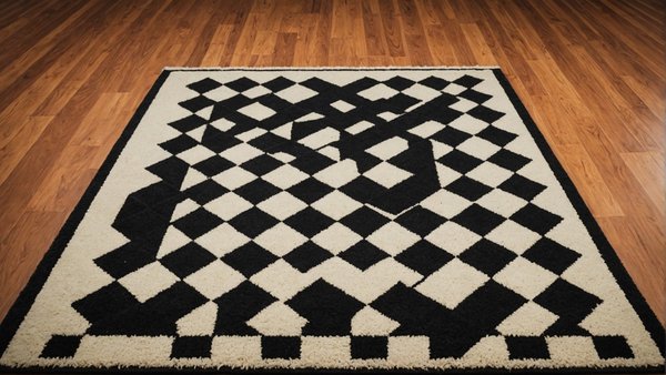 Découvrez le tapis damier : élégance et style assurés